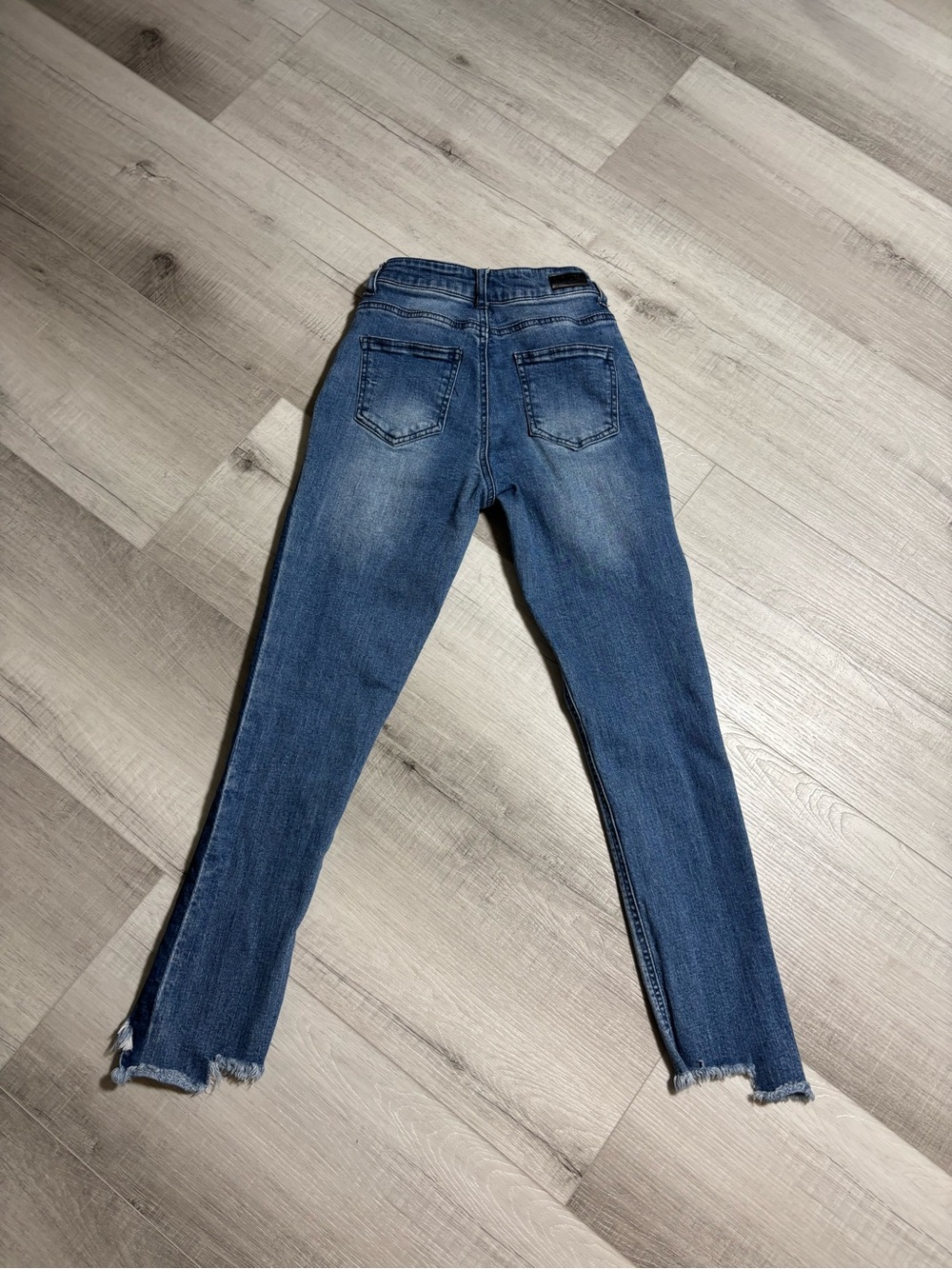 Black Label C’est Toi High Rise Raw Hem Skinny Jeans Size 0 - Picture 14 of 15